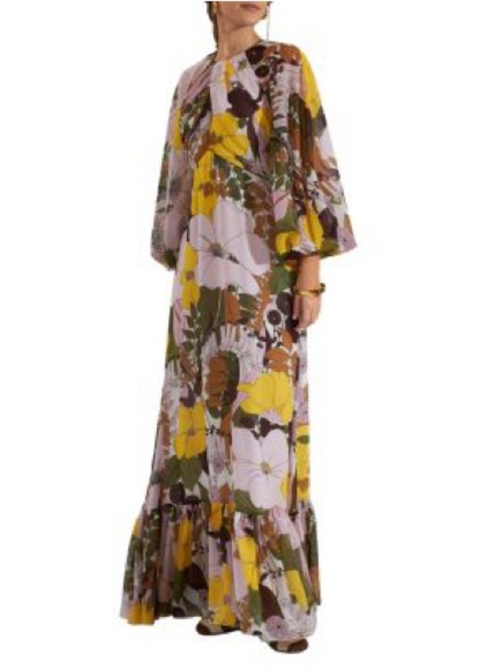 La Double J Floral Gown